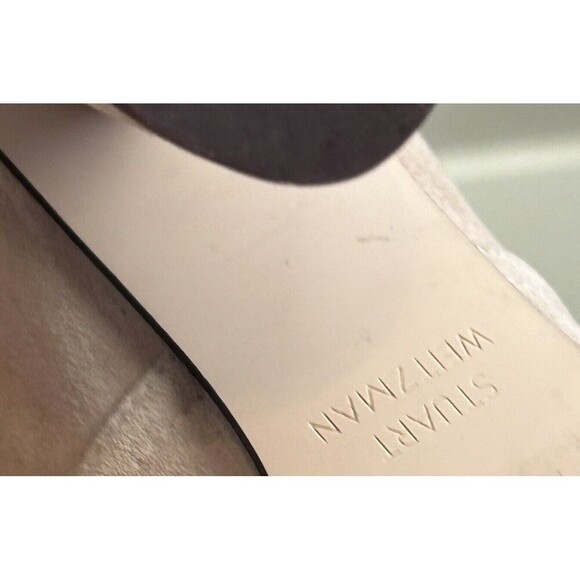 STUART WEITZMAN Boots Womens 6 Pink Margot Bootie Suede BLOCK CHUNKY SOCK $625 - Picture 11 of 12